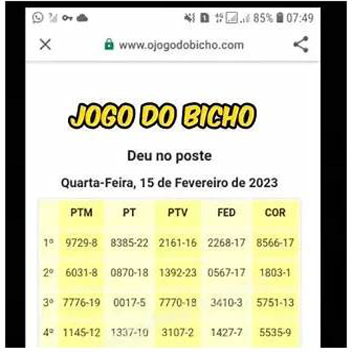 google resultado do bicho deu no poste